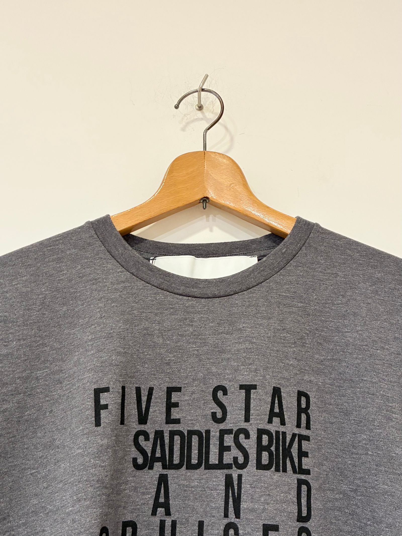FIVE STARTシャツ / プリントTシャツ / チャコールグレー