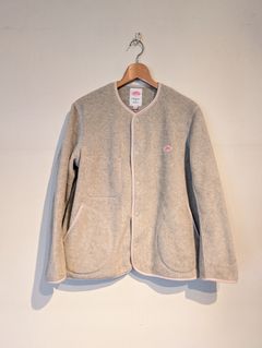Women's Fleece Collarless Jacket / フリースカラーレスジャケット / マーブル
