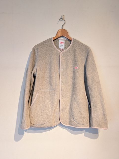 Women's Fleece Collarless Jacket / フリースカラーレスジャケット / マーブル