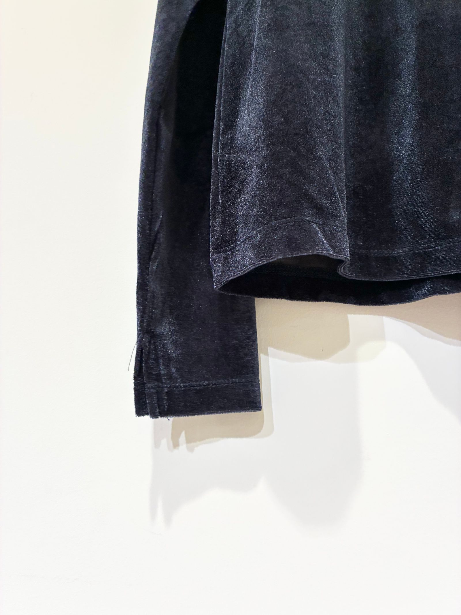 シアーベロア 長袖Tシャツ / ネイビー