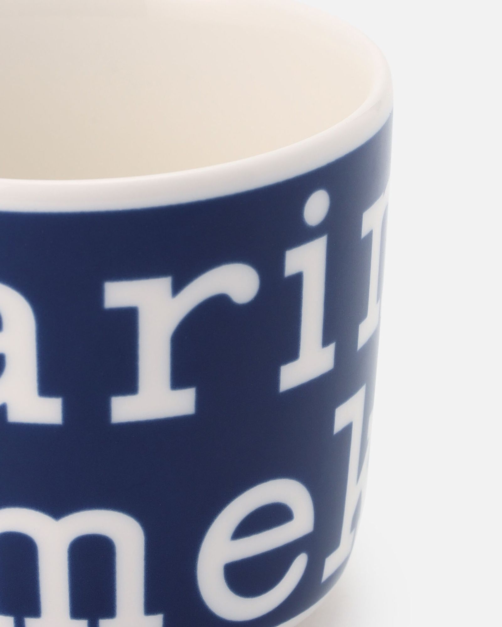【日本限定】Marimekko Logo / コーヒーカップセット(ハンドルなし) / マグカップ / 湯飲み / ネイビー