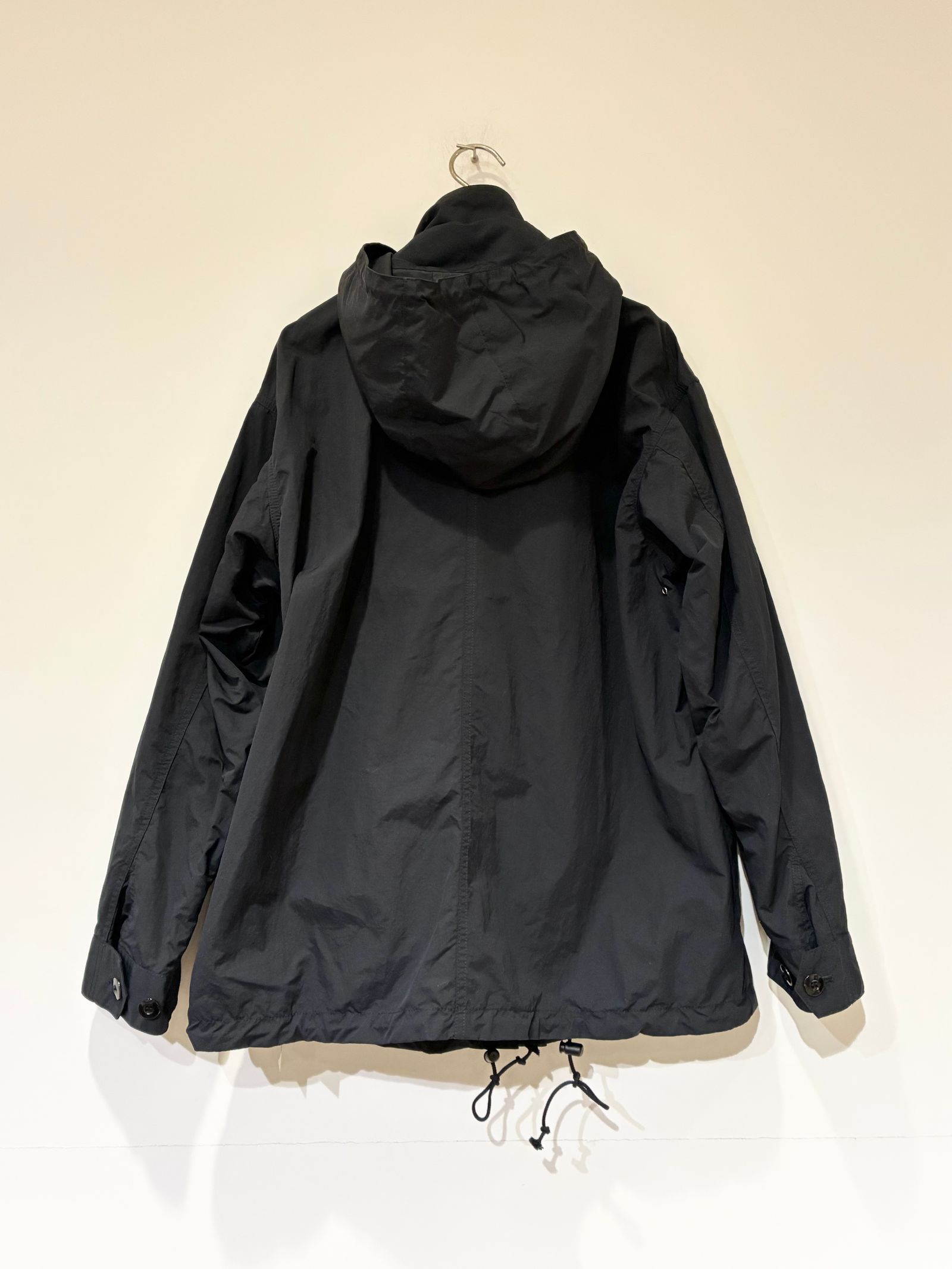 Nylon Blouson / オーバーサイズジップアップブルゾン / ブラック