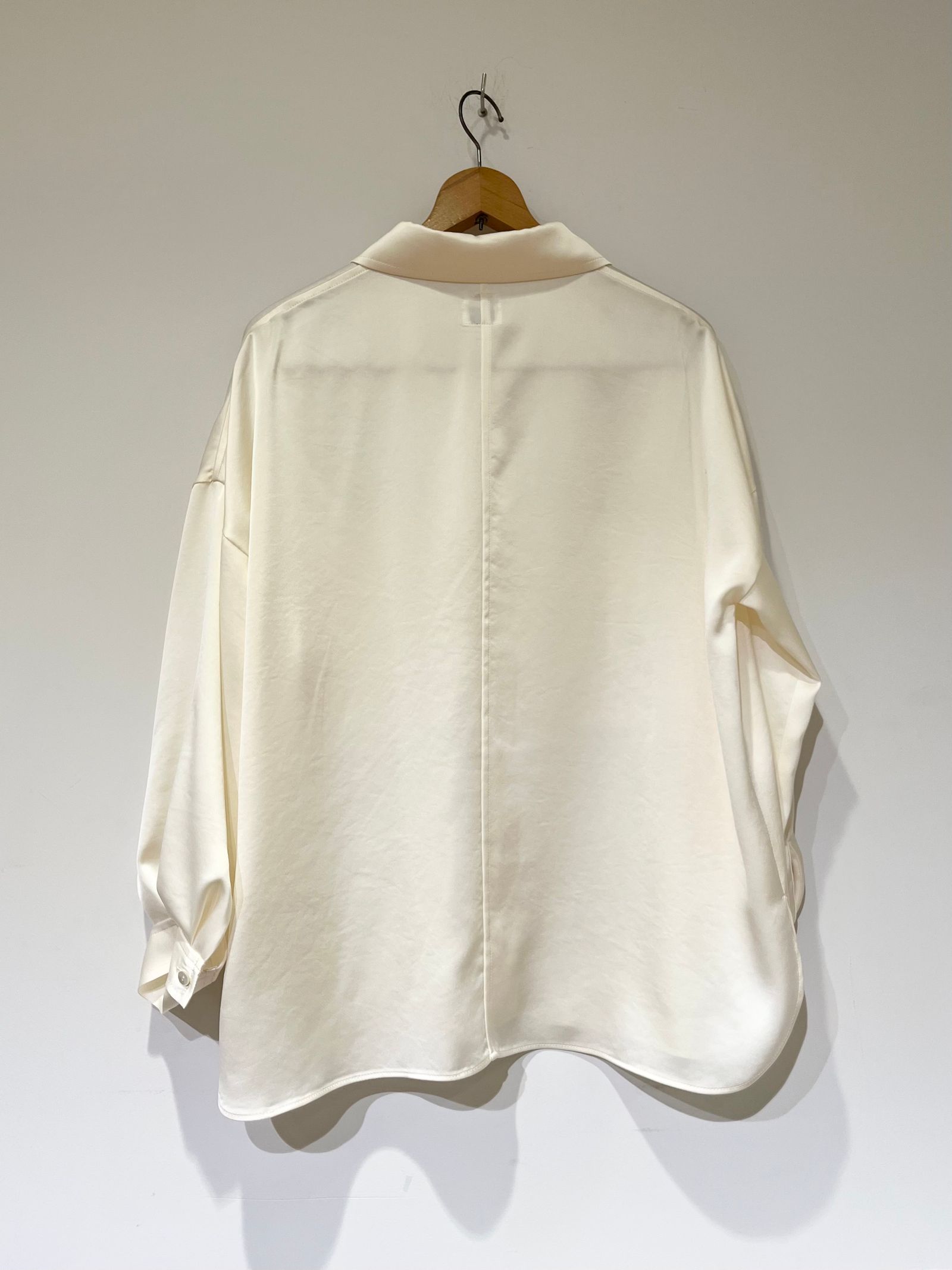 Bed&Breakfast / Satin LRM Shirts / サテンシャツ / オフホワイト