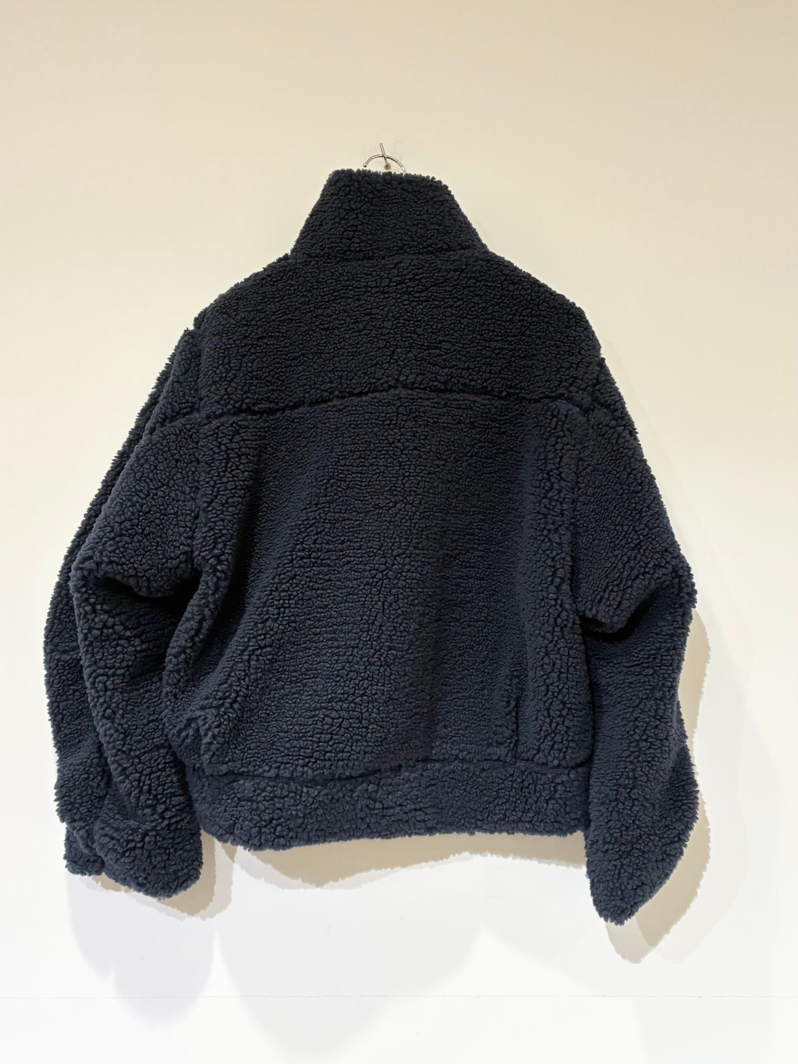 エコペルボア ボンバージャケット / ボアブルゾン / ネイビー