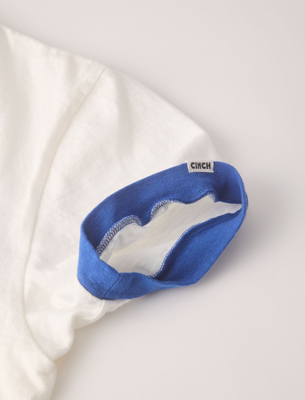 SUNNY BOWL TEE / プリントリンガーTシャツ / ブルー