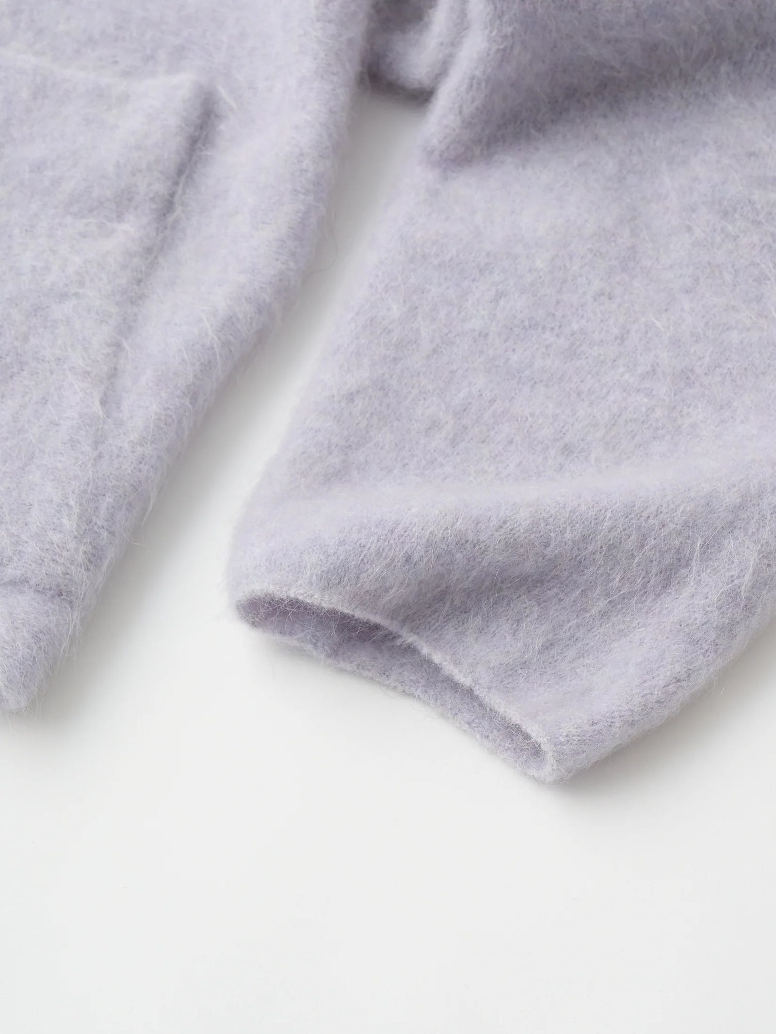 STRETCH SUPERKID MOHAIR C/D / モヘヤニットカーディガン / ライトブルー