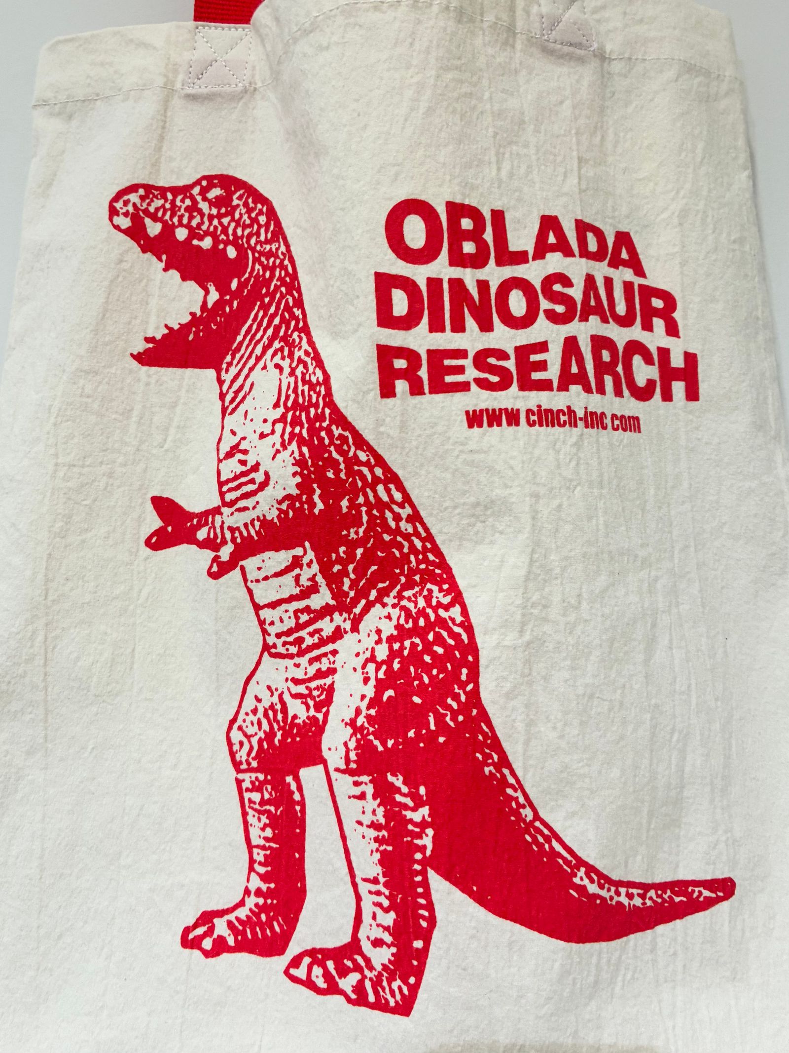 oblada - DINOSAUR TOTE / 恐竜柄トートバッグ / ブルー