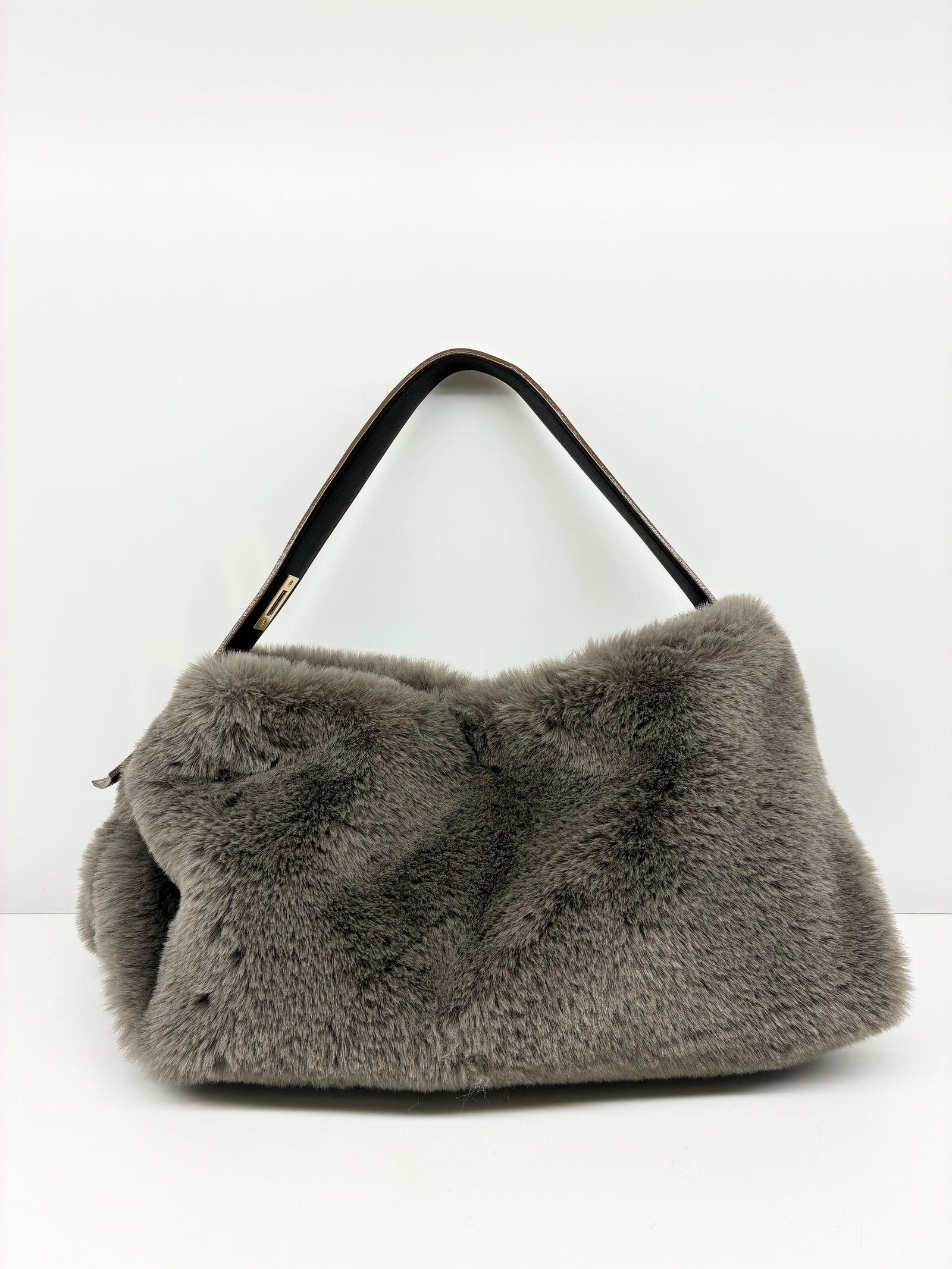 ELMO / レッキスエコファーバッグ / モカ / グレー