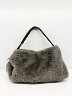 ELMO / レッキスエコファーバッグ / モカ / グレー