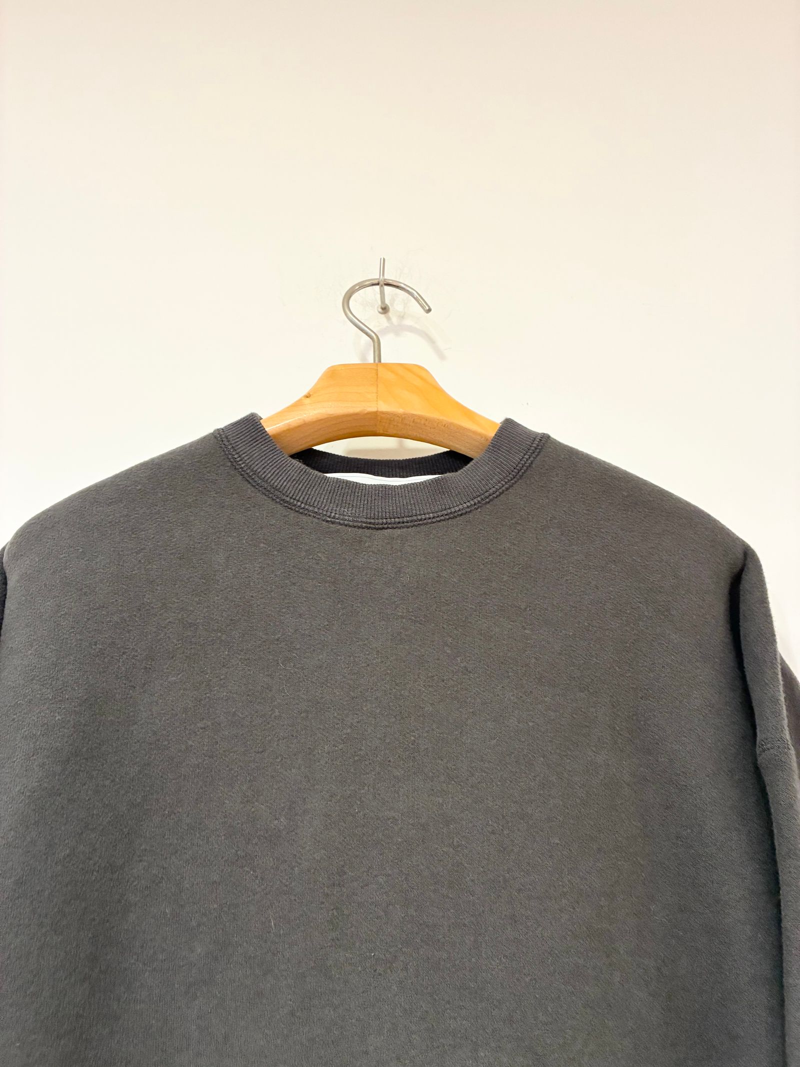 ダウニーウラケプルオーバーuni / 裏起毛オーバーサイズスウェット / チャコールグレー