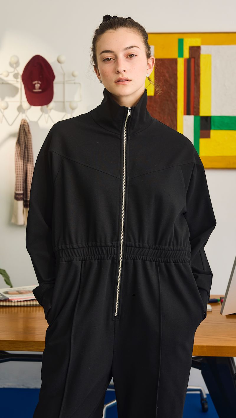 JERSEY JUMPSUIT / オールインワン / ブラック