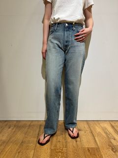 LEA / Low Rise Trick Denim / ボーイズストレートデニム / ライトブルー