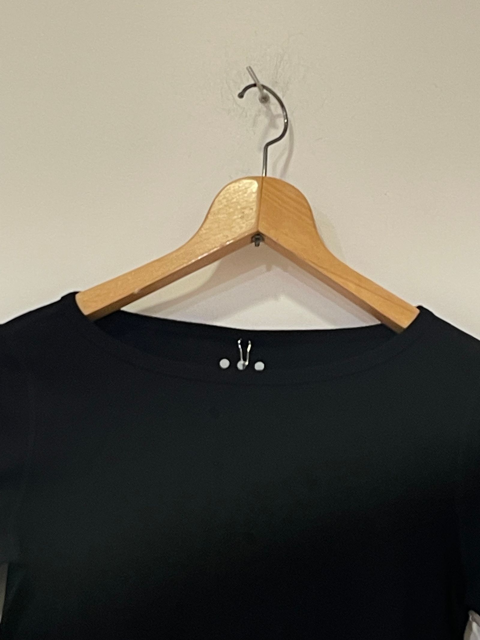 ジンジャー 七分袖 / ボートネックカットソー / ブラック