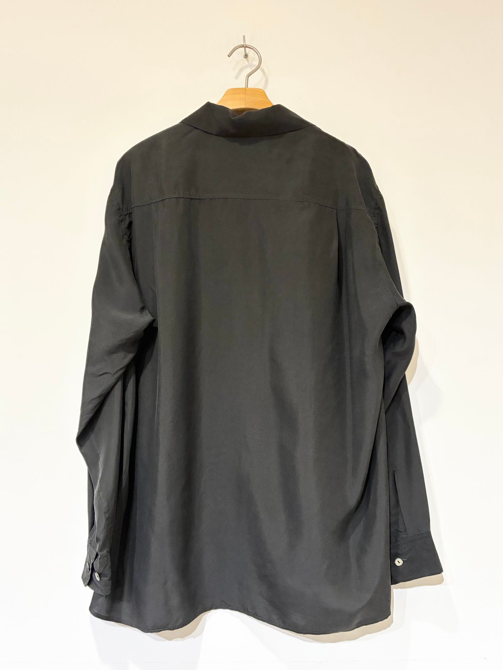 Silk Shirt / シルクシャツ / ブラック