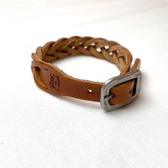 レザーメッシュブレスレット
