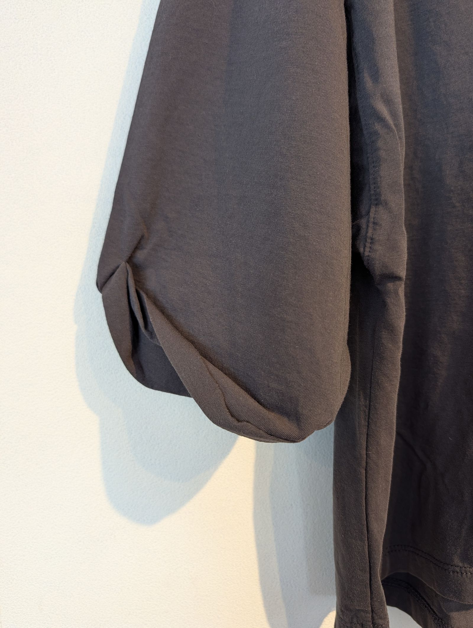 "CHAILLY"ロゴ5分袖T-shirt / 5分袖Tシャツ / ロゴTシャツ / ダークグレー