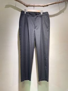 SEMI WIDE TROUSERS / セミワイドパンツ / チャコール