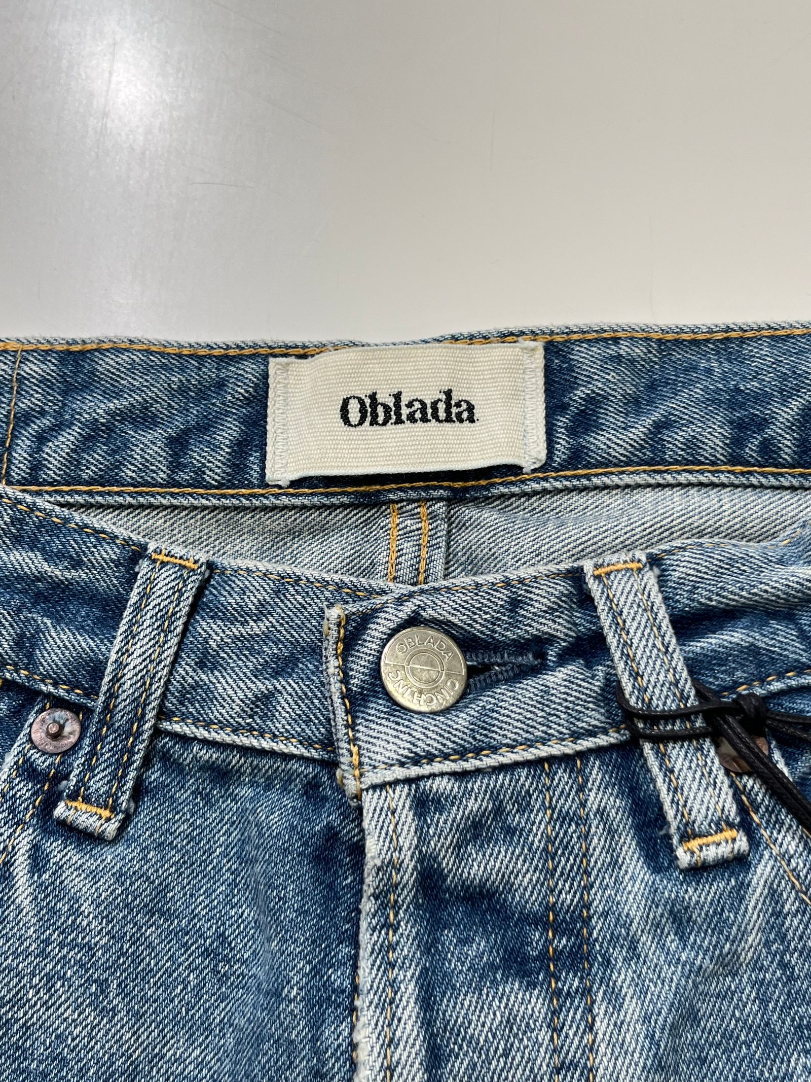 【新品】 oblada デニム 1980 USED BLUE ストレート 27 新品】 oblada デニム 1980 USED BLUE ストレート 27