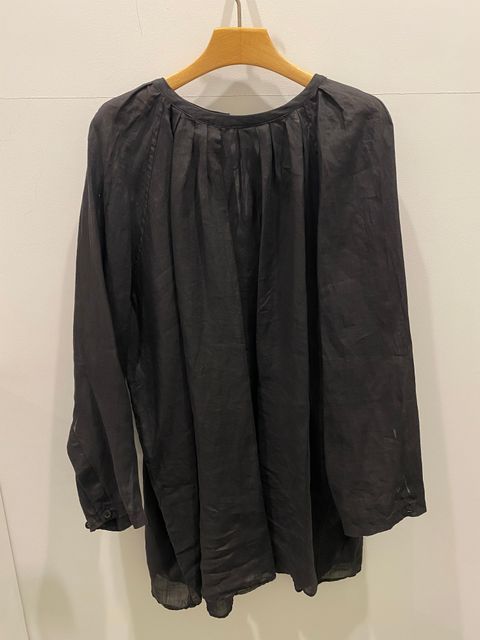 unfil アンフィル tumbled ramie voile smock blouse スモックブラウス チュニックブラウス リネンブラウス WHSP-UW123