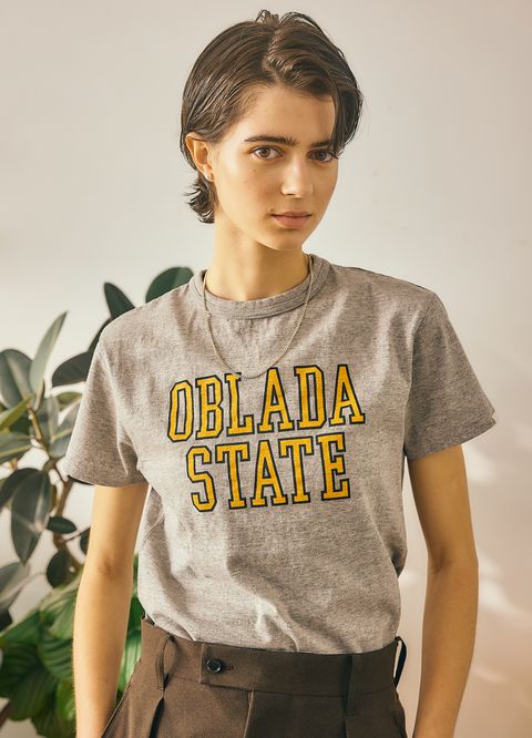 STATE TEE / ロゴTシャツ / グレー