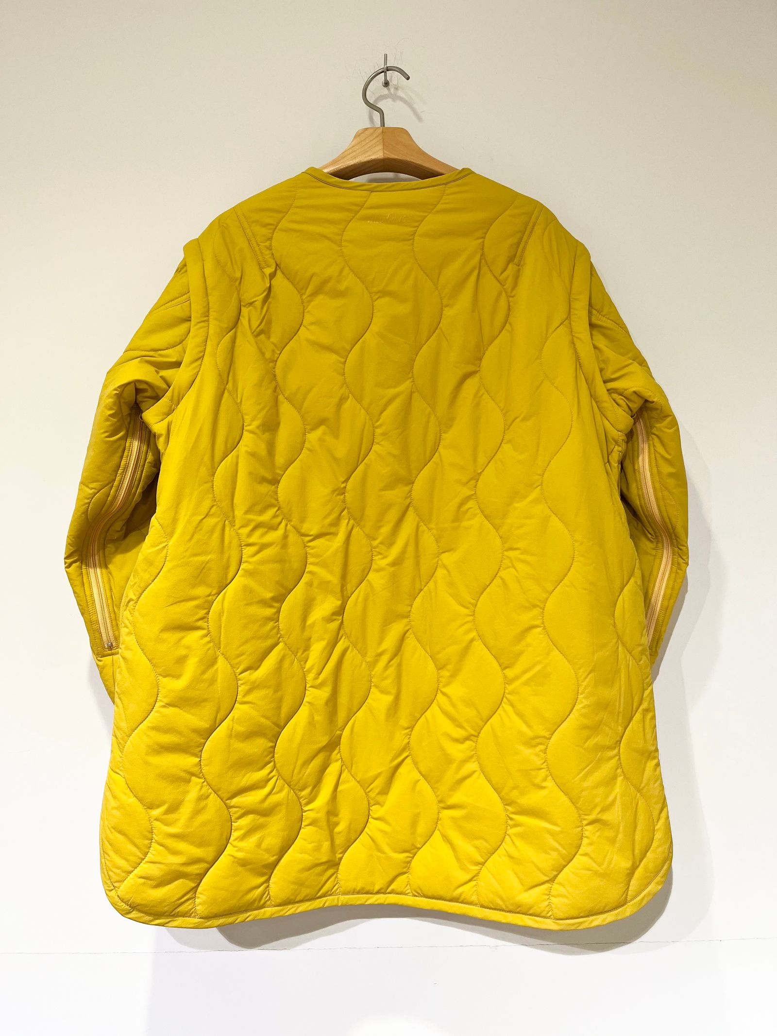 【WILD THINGS × unfil 】quilted nylon 2way jacket / キルティングジャケット / イエロー / マスタード