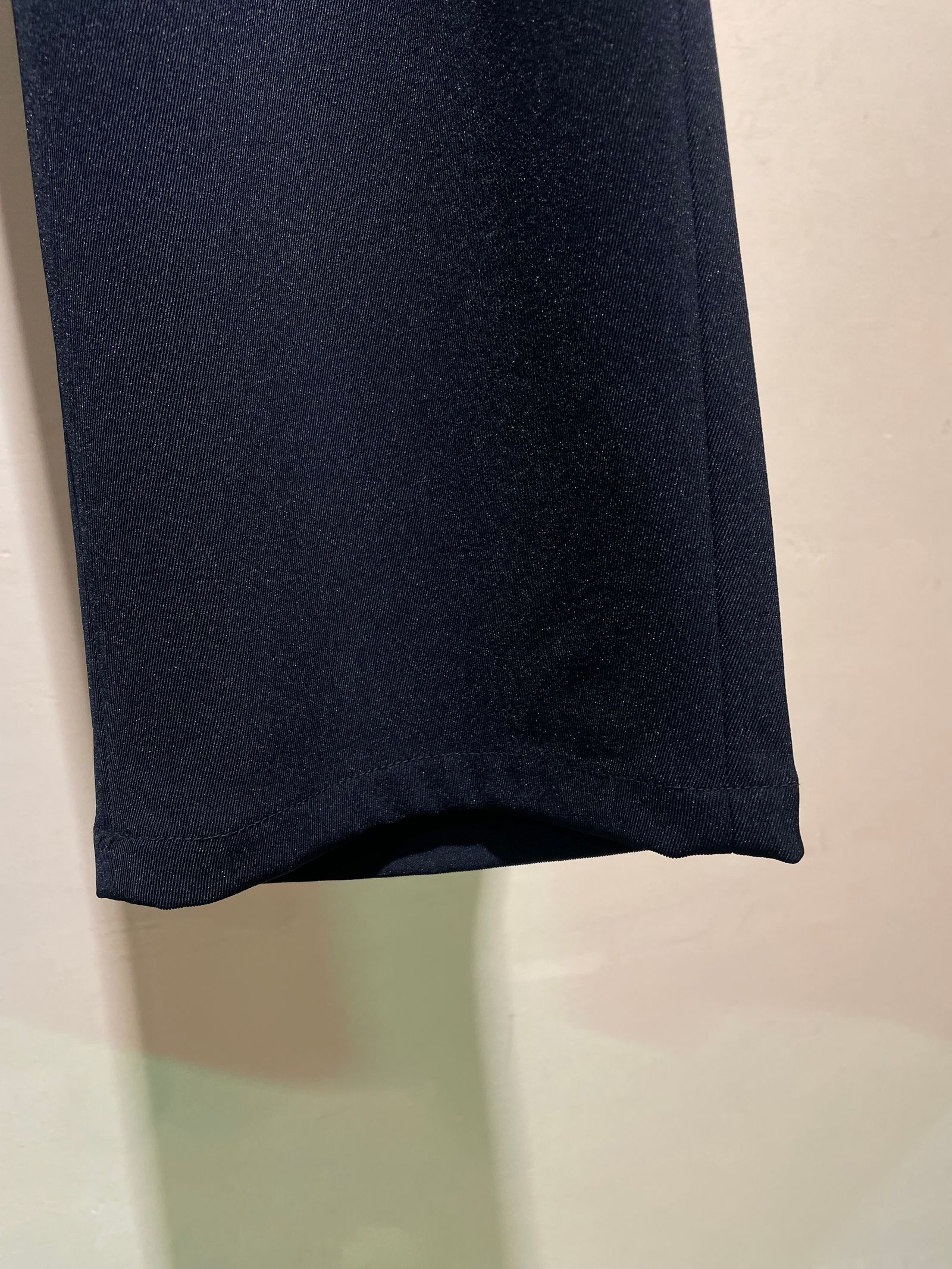SEMI WIDE TWILL EASY TROUSERS / イージーパンツ / ダークネイビー