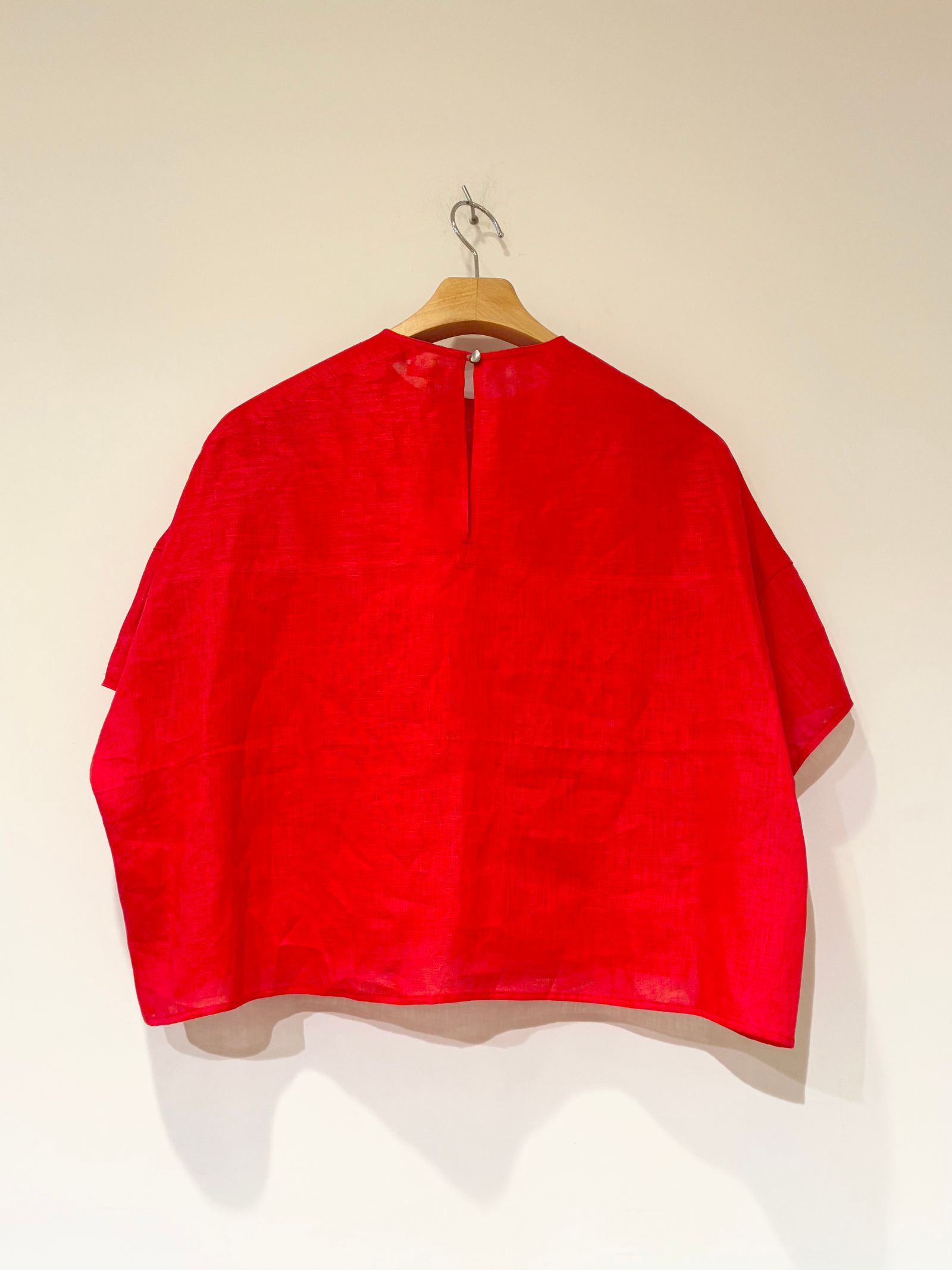 LINEN TEE BLOUSE / リネンブラウス / レッド