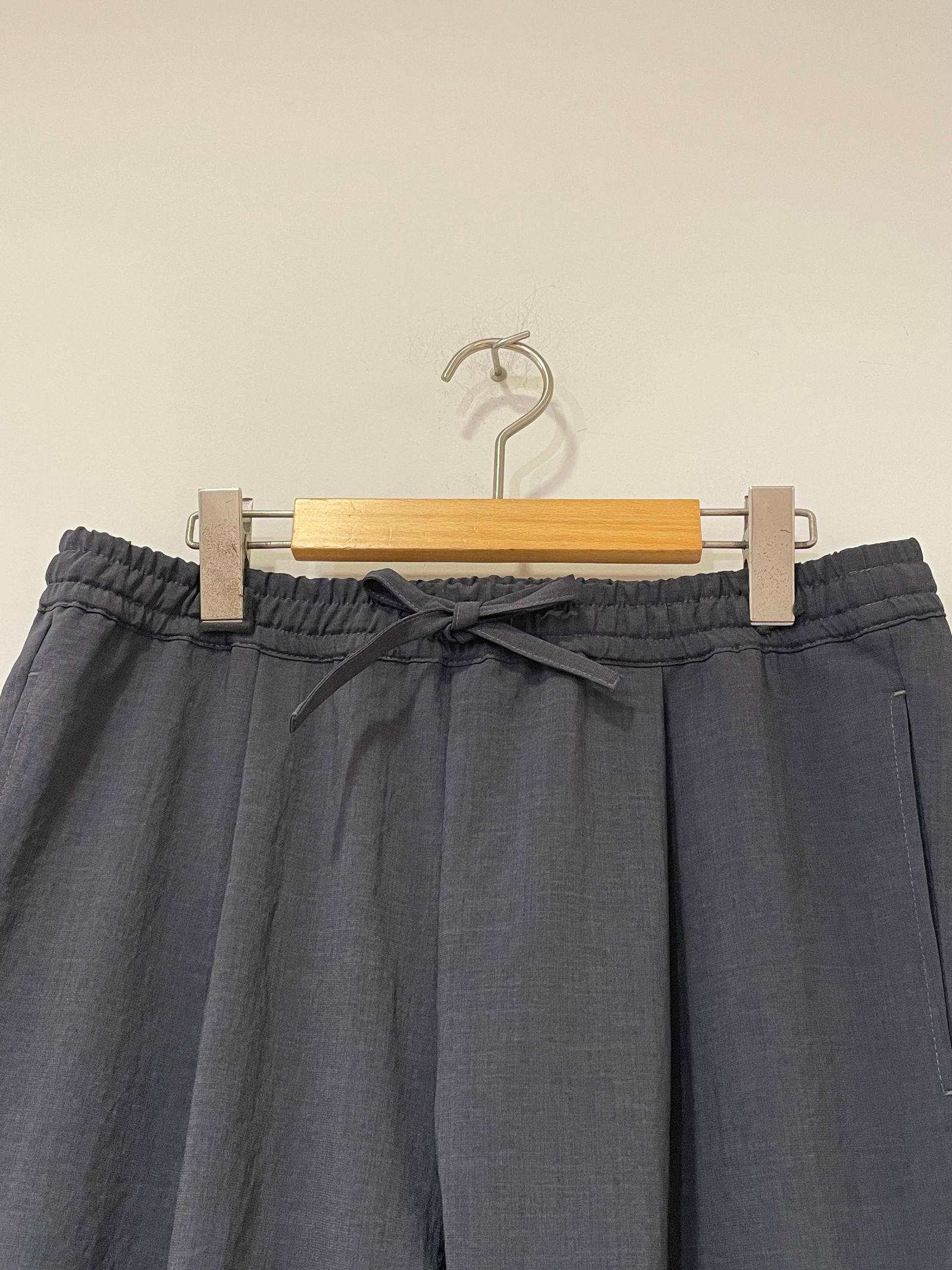 Shari Pants / テーパードイージーパンツ / シャンブレーブラック