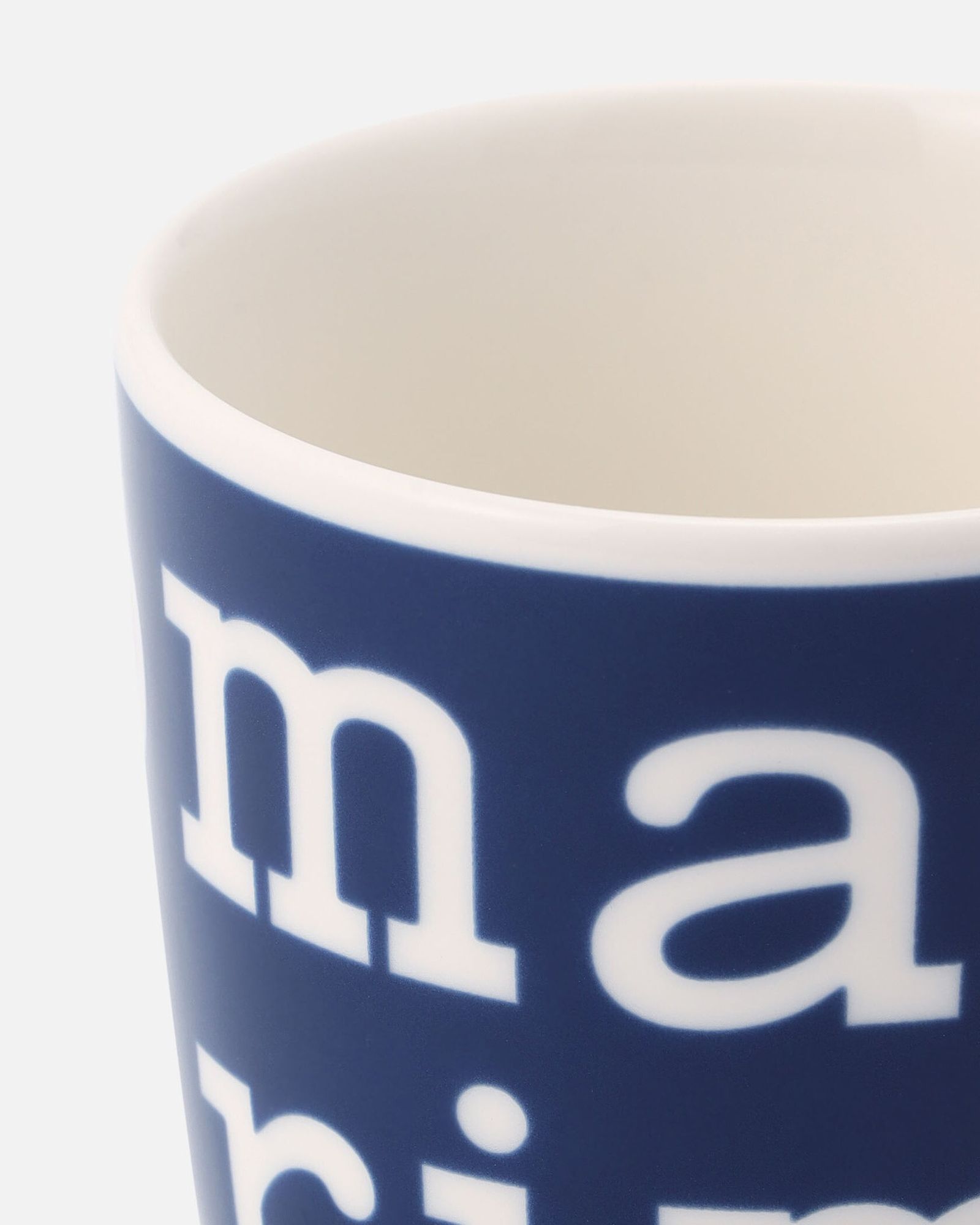 【日本限定】Marimekko Logo / コーヒーカップセット(ハンドルなし) / マグカップ / 湯飲み / ネイビー