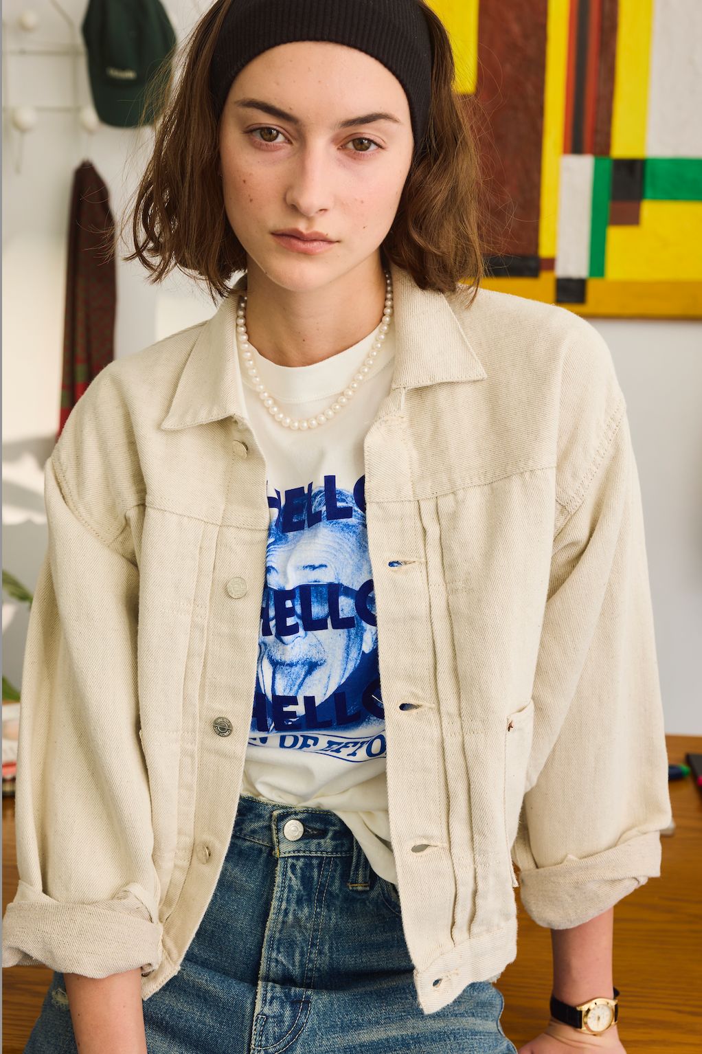 1936 HEMP DENIM JACKET / ヘンプデニムジャケット / アイボリー