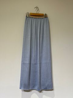 Satin YORYU Skirt / 楊柳 / タイトスカート / ブルー