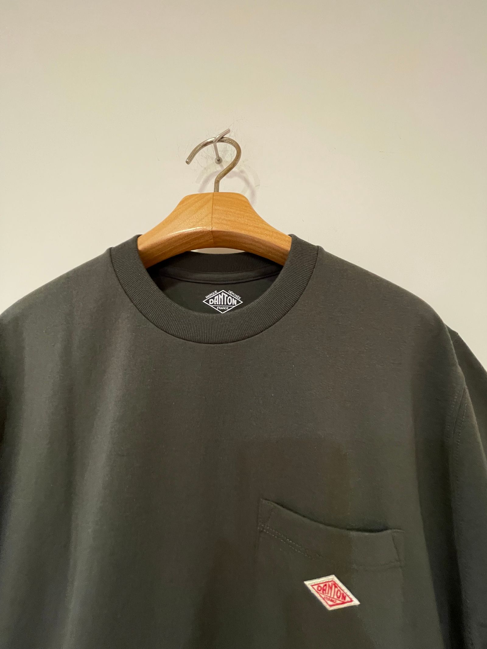 WOMEN'S SHORT SLEEVE POCKET T-SHIRT PLAIN / 半袖ポケットTシャツ / グレー
