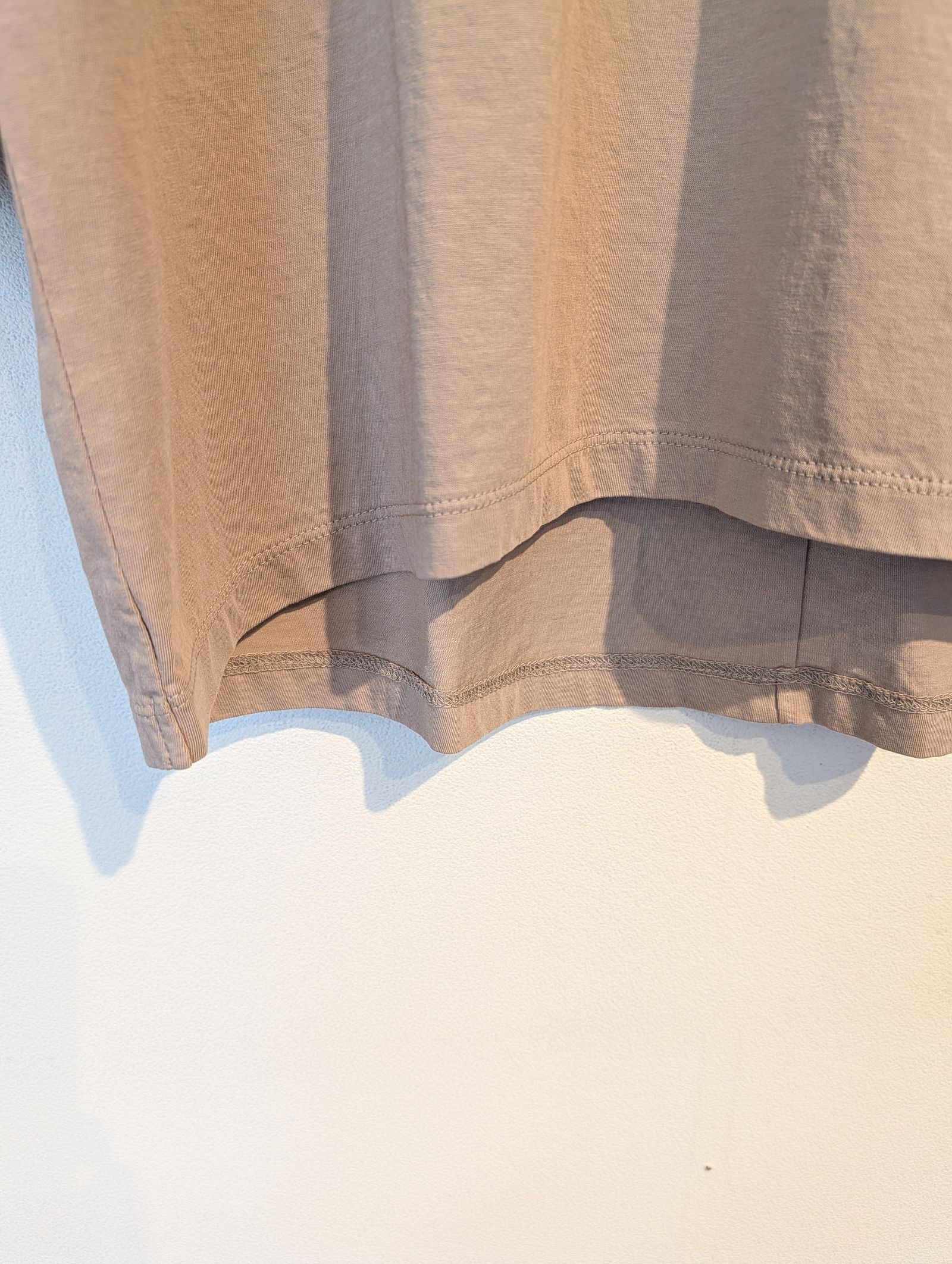 "CHAILLY"ロゴ5分袖T-shirt / 5分袖Tシャツ / ロゴTシャツ / ベージュ