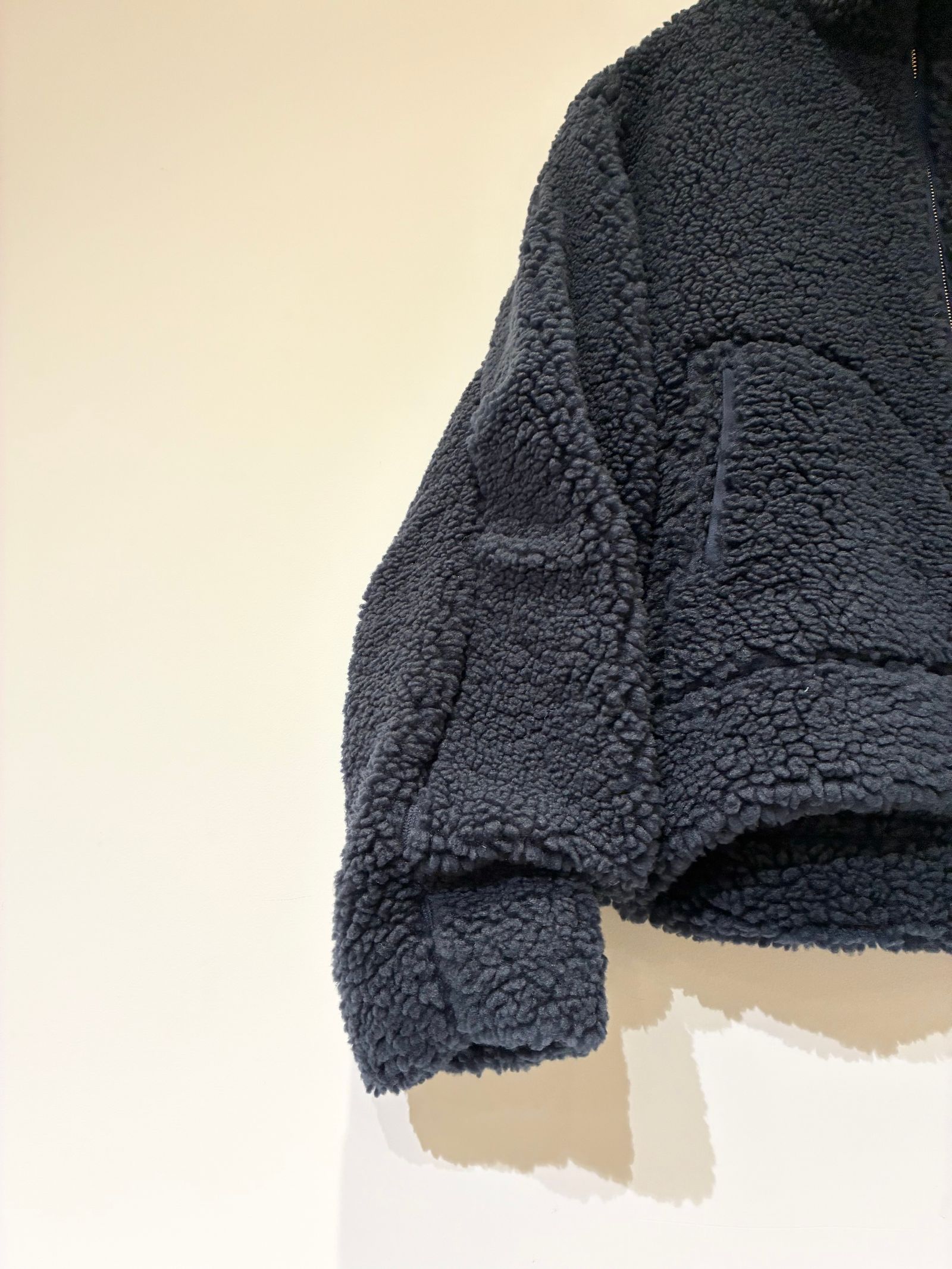 エコペルボア ボンバージャケット / ボアブルゾン / ネイビー