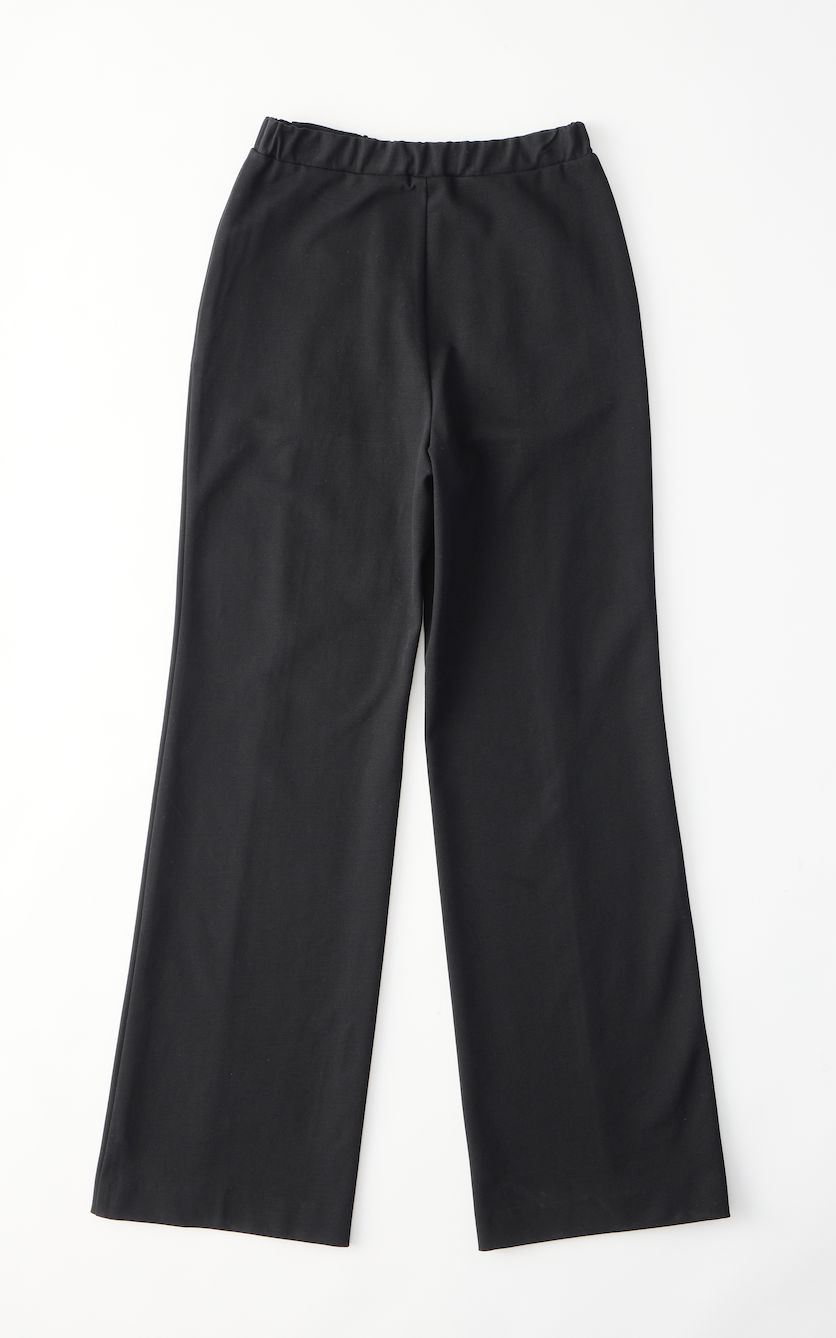JERSEY PANTS / センタープレスジャージーパンツ / ブラック
