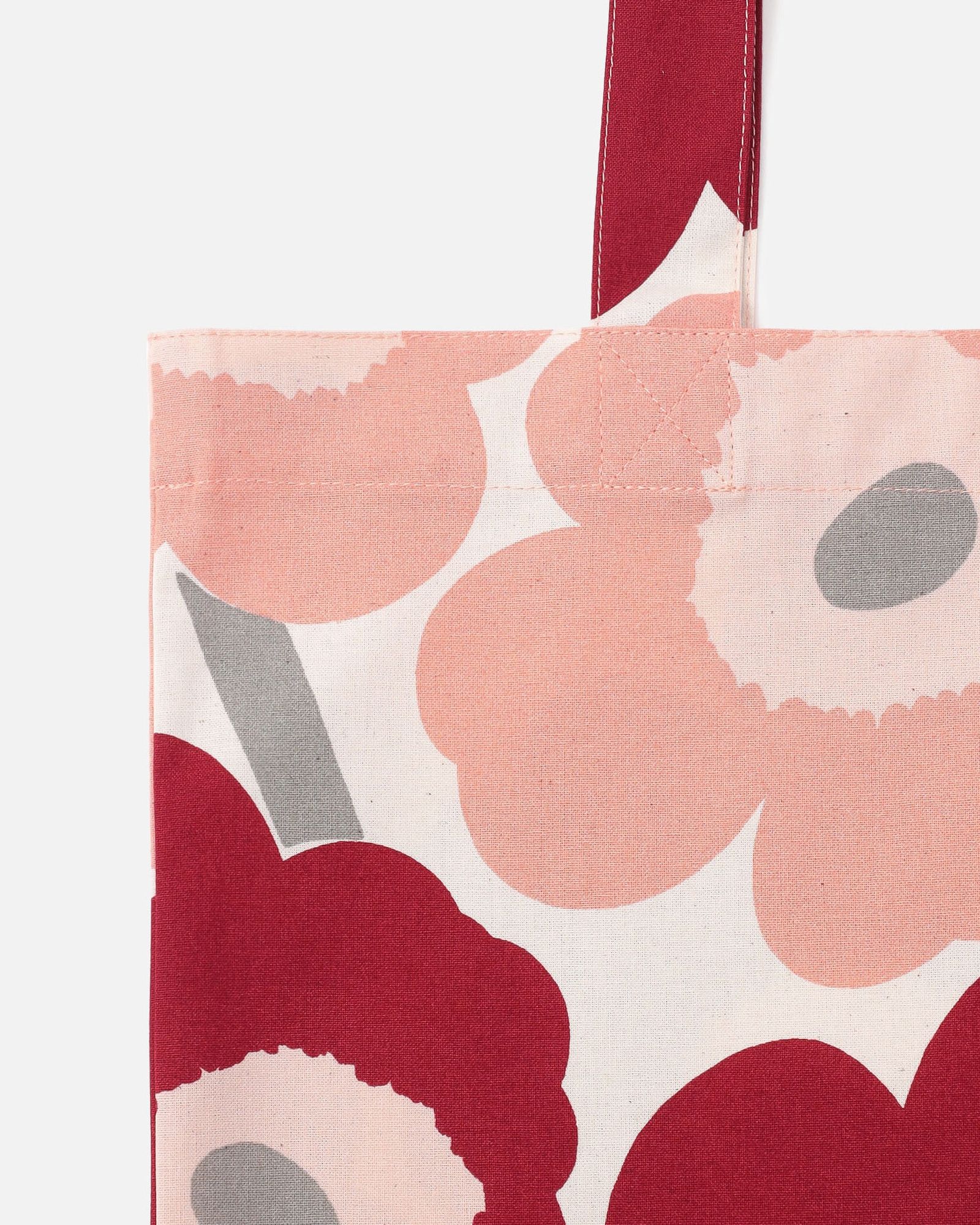 【アジア限定】 Pieni Unikko / ファブリックバッグ / 44x43cm / レッド / ピンク