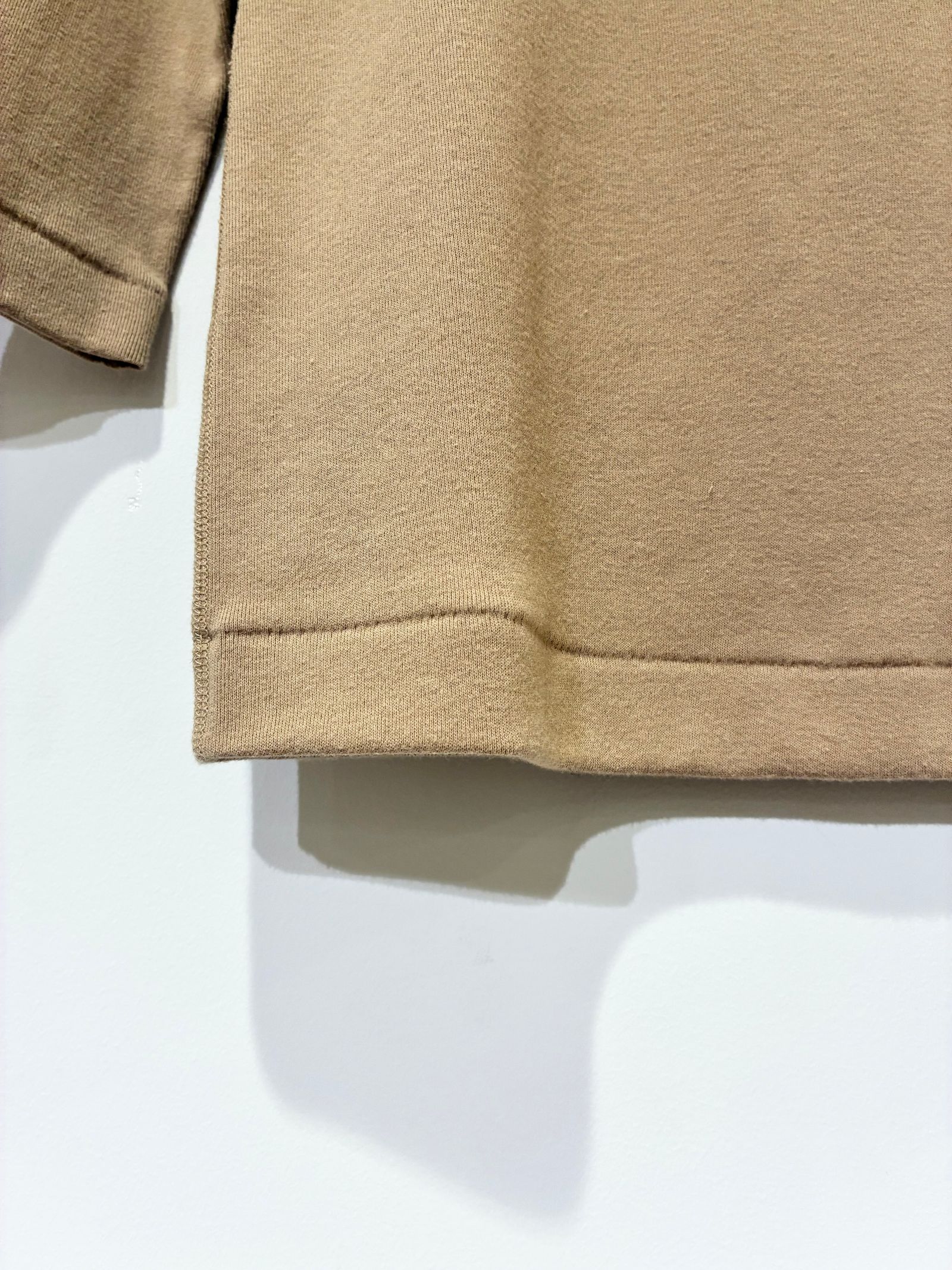 ジンジャー 七分袖 / ボートネックカットソー / ベージュ