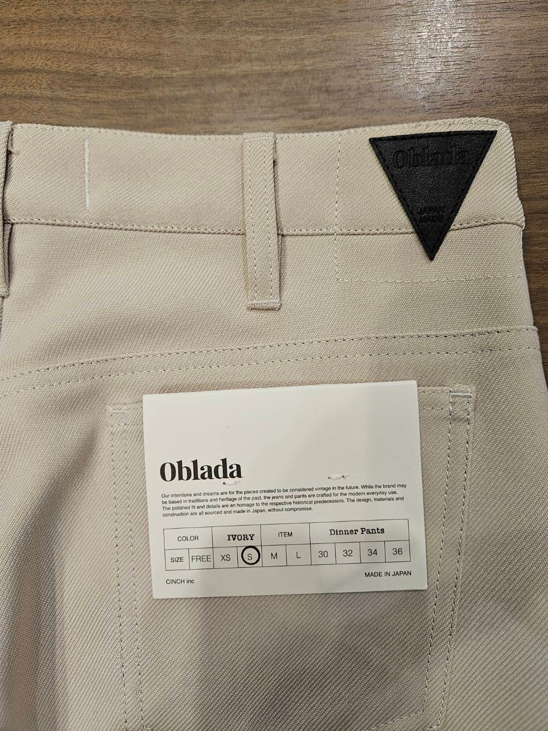 DINNER PANTS センタープレスパンツ S2410PT04 oblada