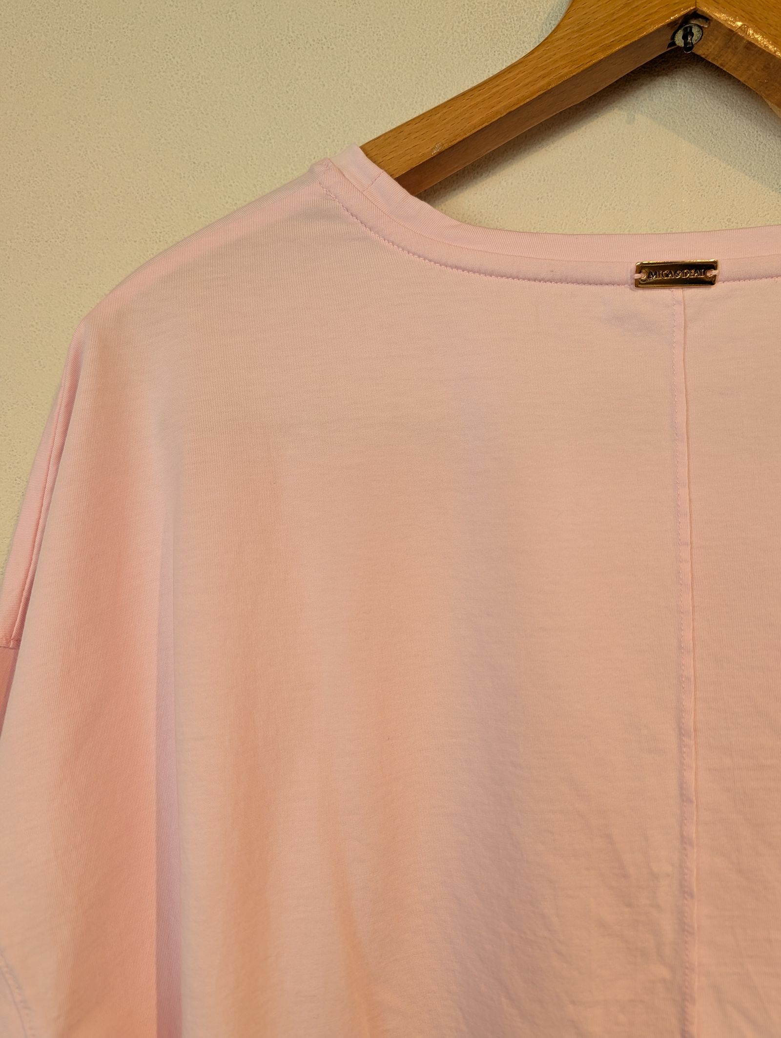 "CHAILLY"ロゴ5分袖T-shirt / 5分袖Tシャツ / ロゴTシャツ / ピンク