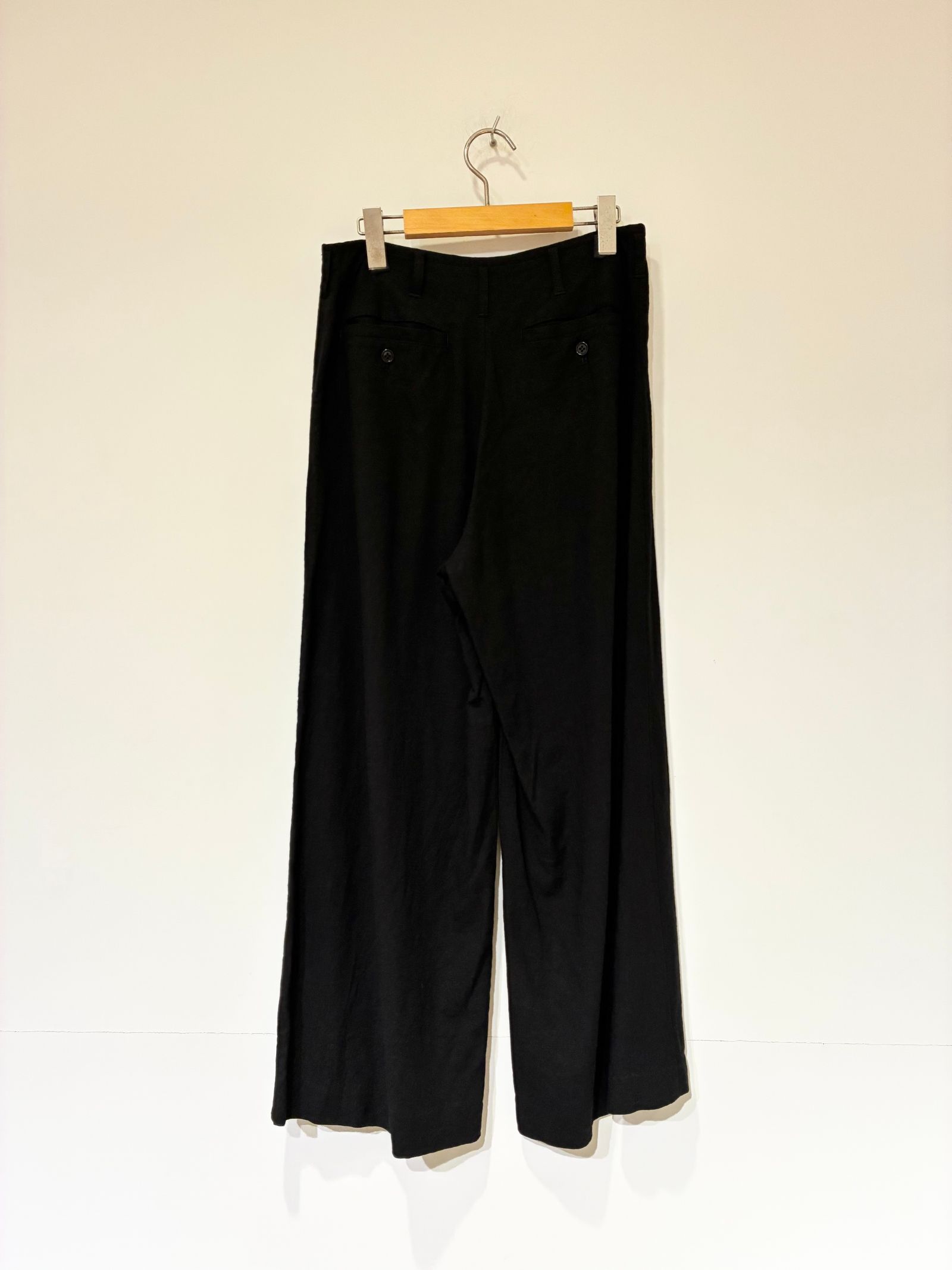 Two Tuck Pants / タックワイドパンツ / ブラック