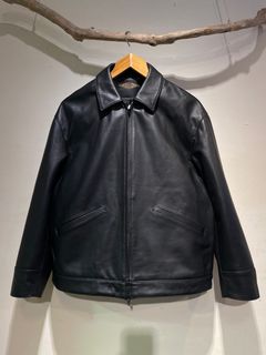 LEATHER ZIP SHORT JACKET /  レザージップショートジャケット /  ブラック