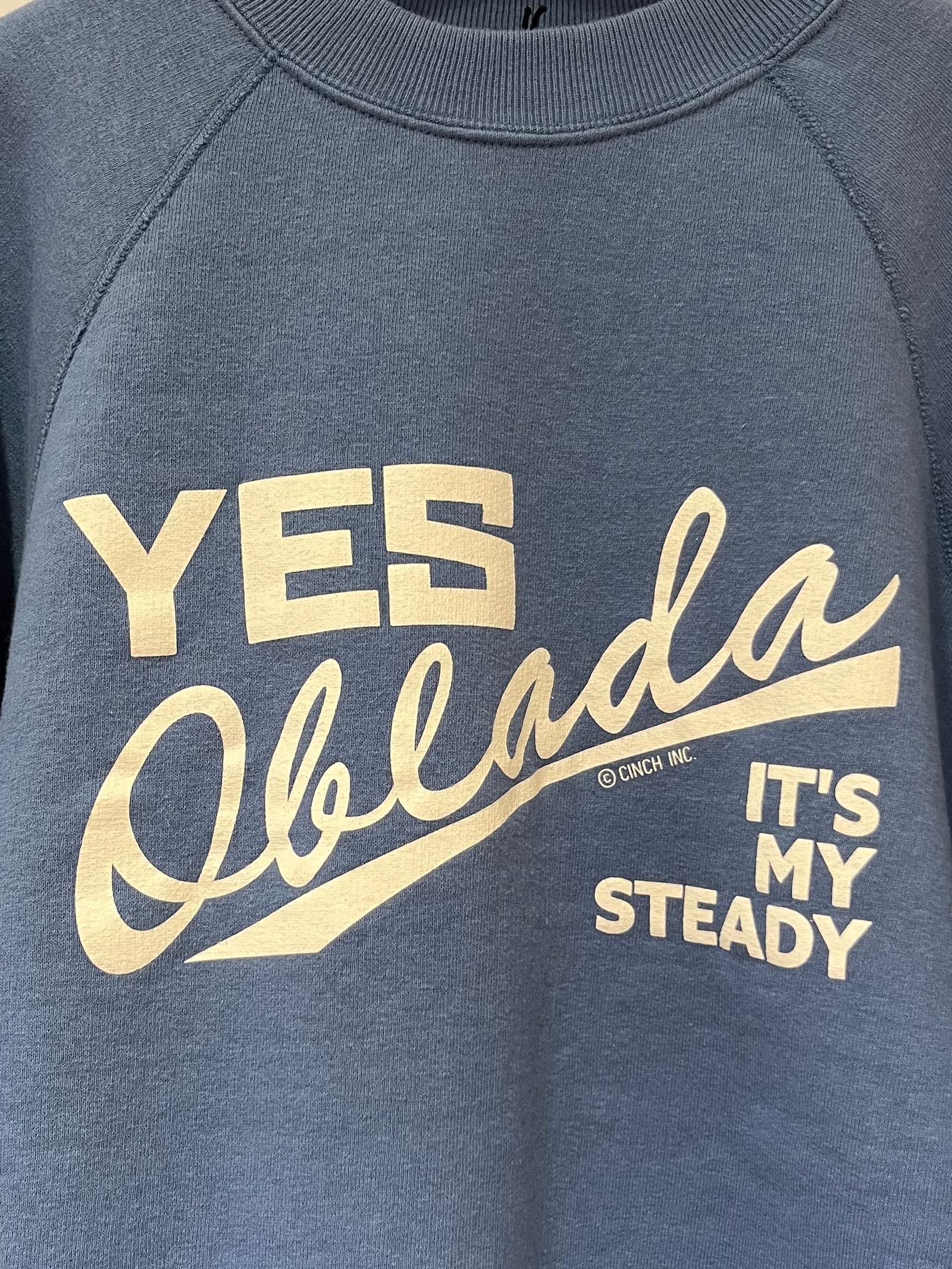 YES OBLADA SWEAT / ロゴスウェット / ブルー