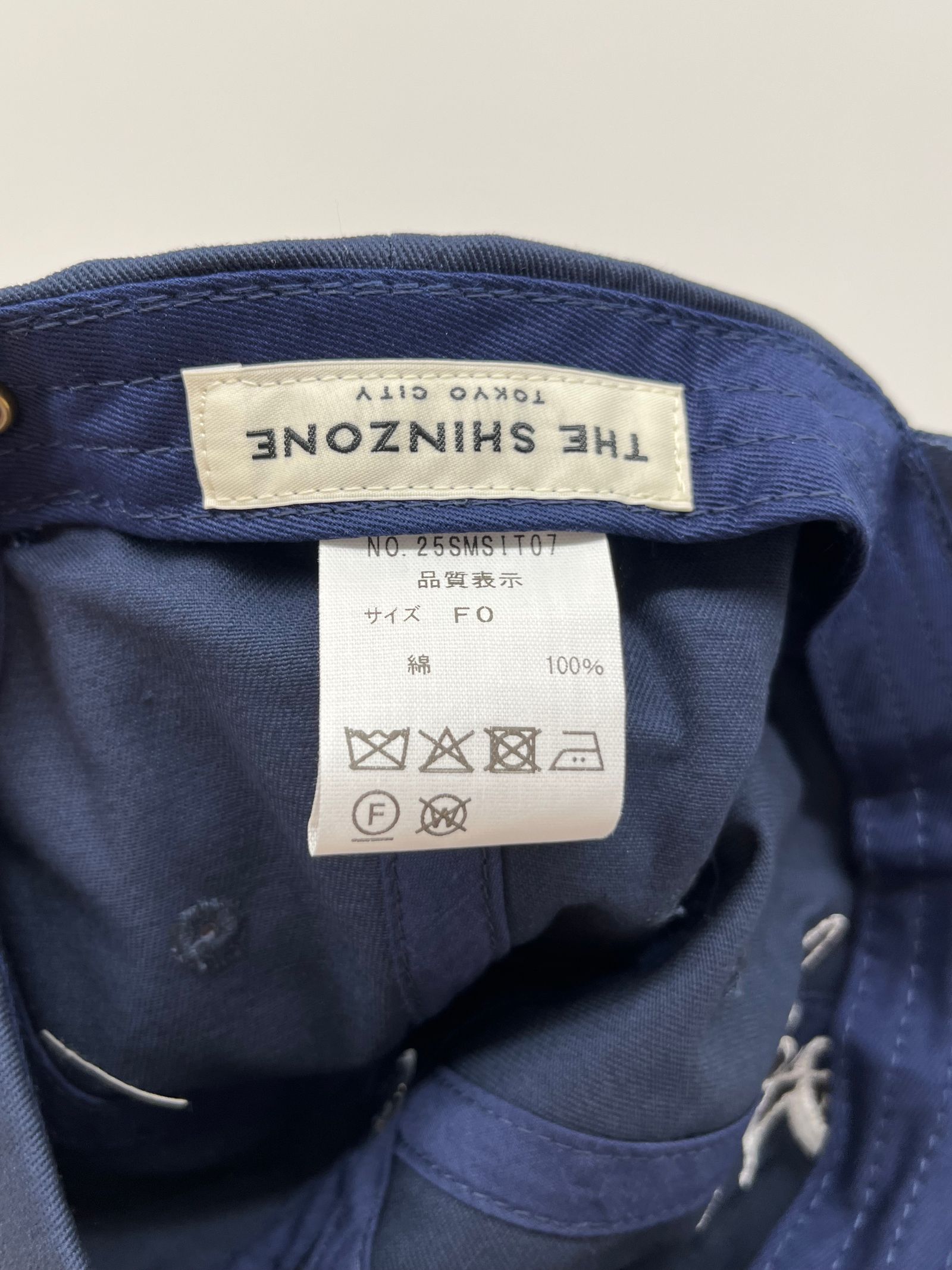 THE SHINZONE CAP / ロゴキャップ / ネイビー