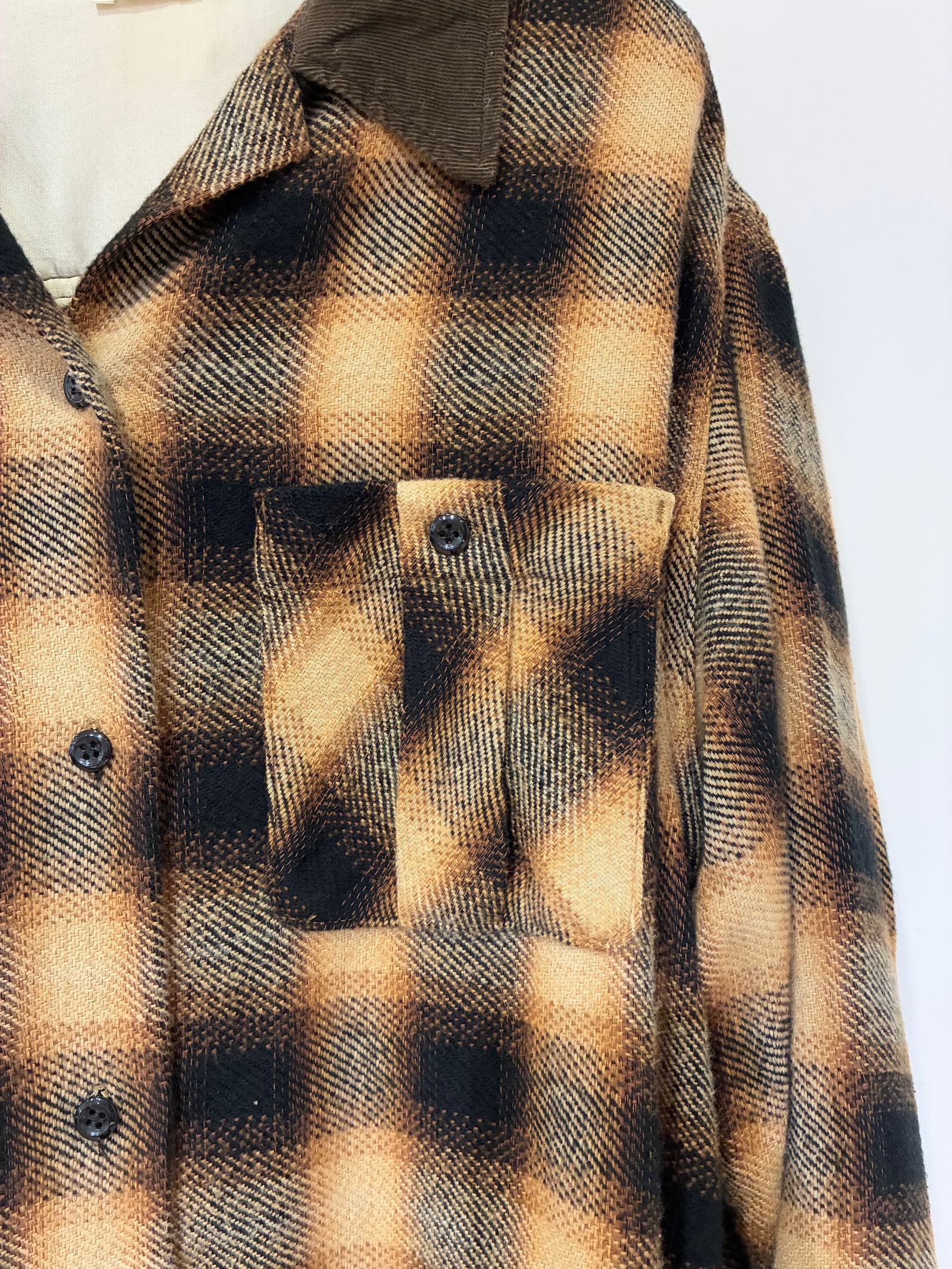 【ラスト1点】Check Shirt / チェックシャツ / ブラウン