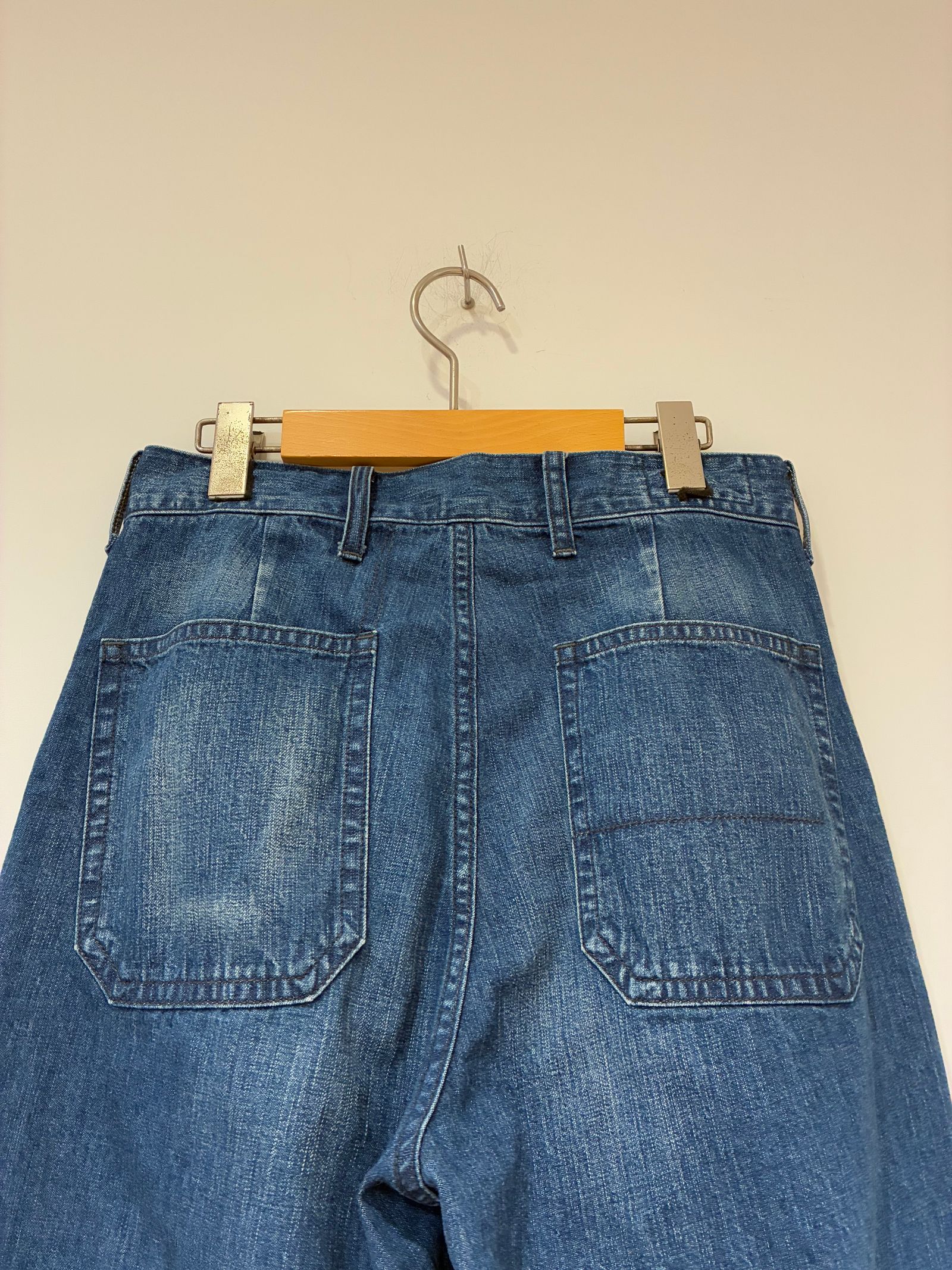 Denim Pants / ハイウェストフレアデニム / ブルー