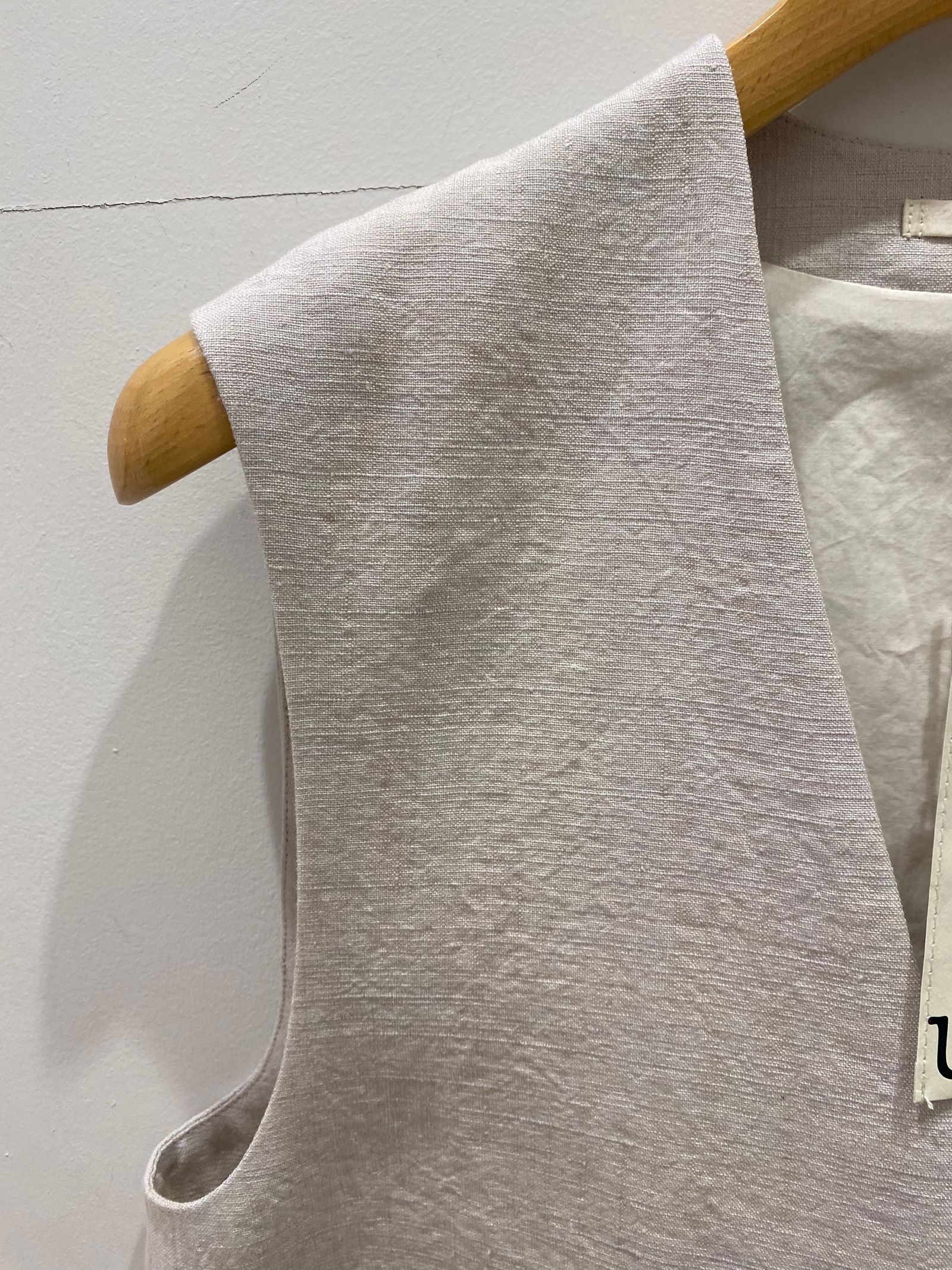 unfil - unfil アンフィル linen & silk slub canvas sleeveless