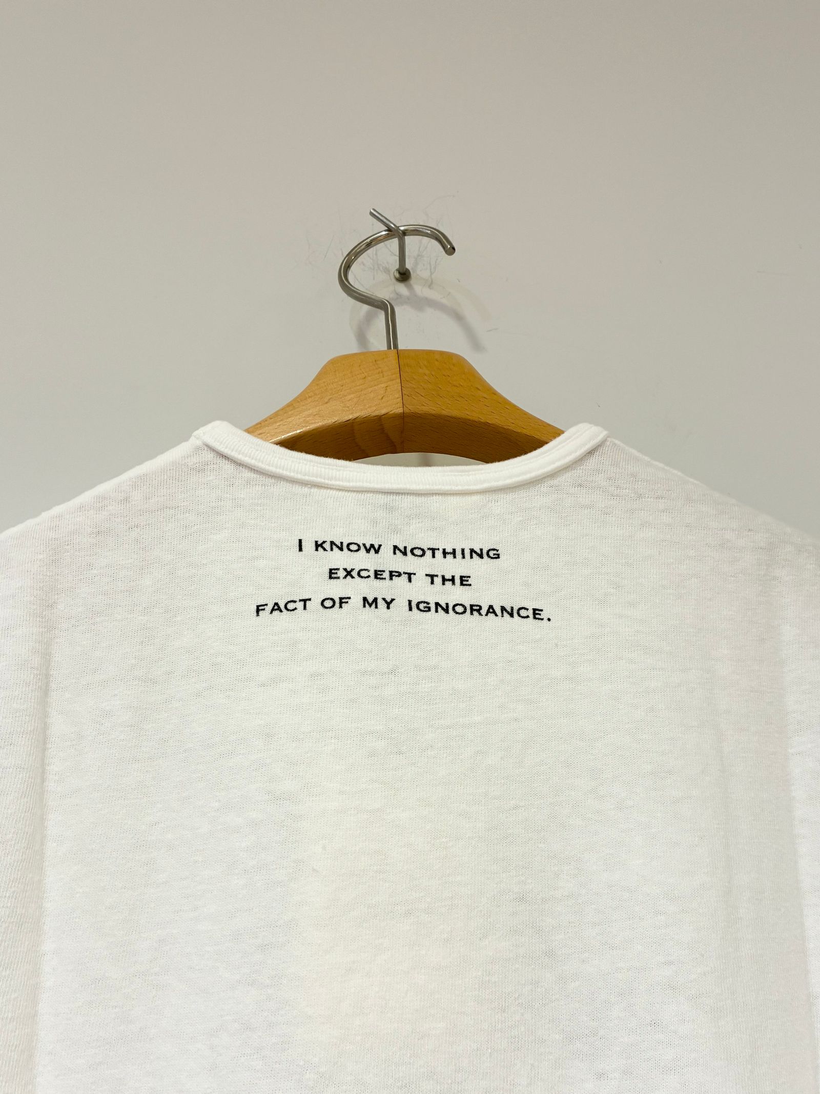 【ラスト1点】SOCRATES TEE / プリントTシャツ / ホワイト