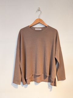 hemp cotton pullover / コットンニット / アンバー