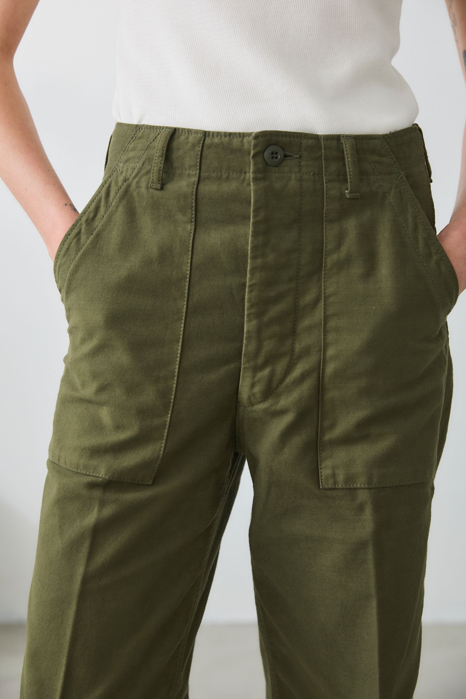 oblada - 60S BAKER PANTS / ベイカーパンツ / カーキ