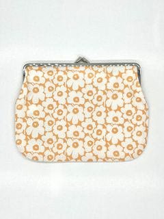 【限定品】 Puolikas Kukkaro Pikkuinen Unikko / がま口ポーチ / オレンジ